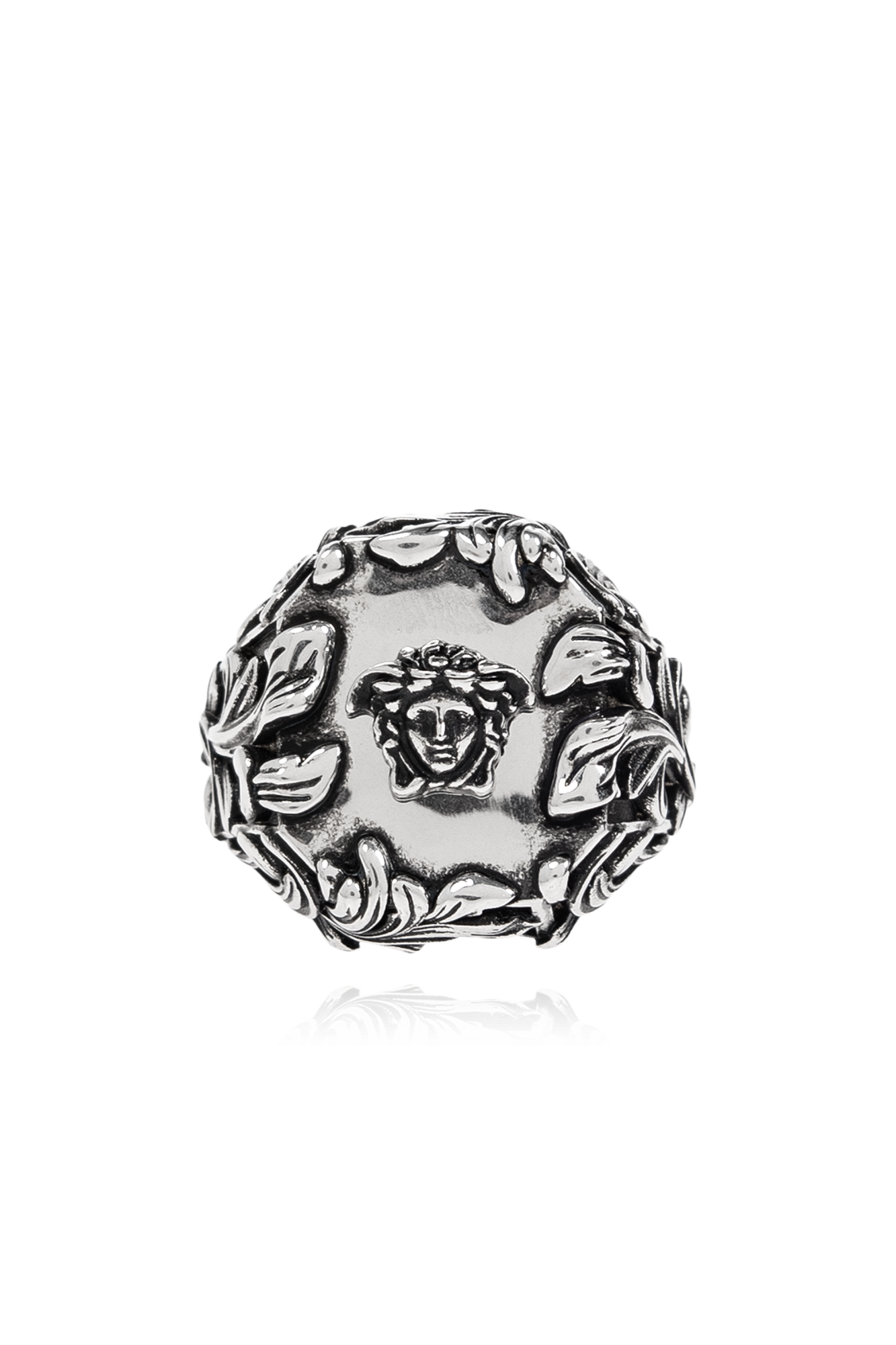 Silver Ring with Medusa head motif Versace - Vitkac AS